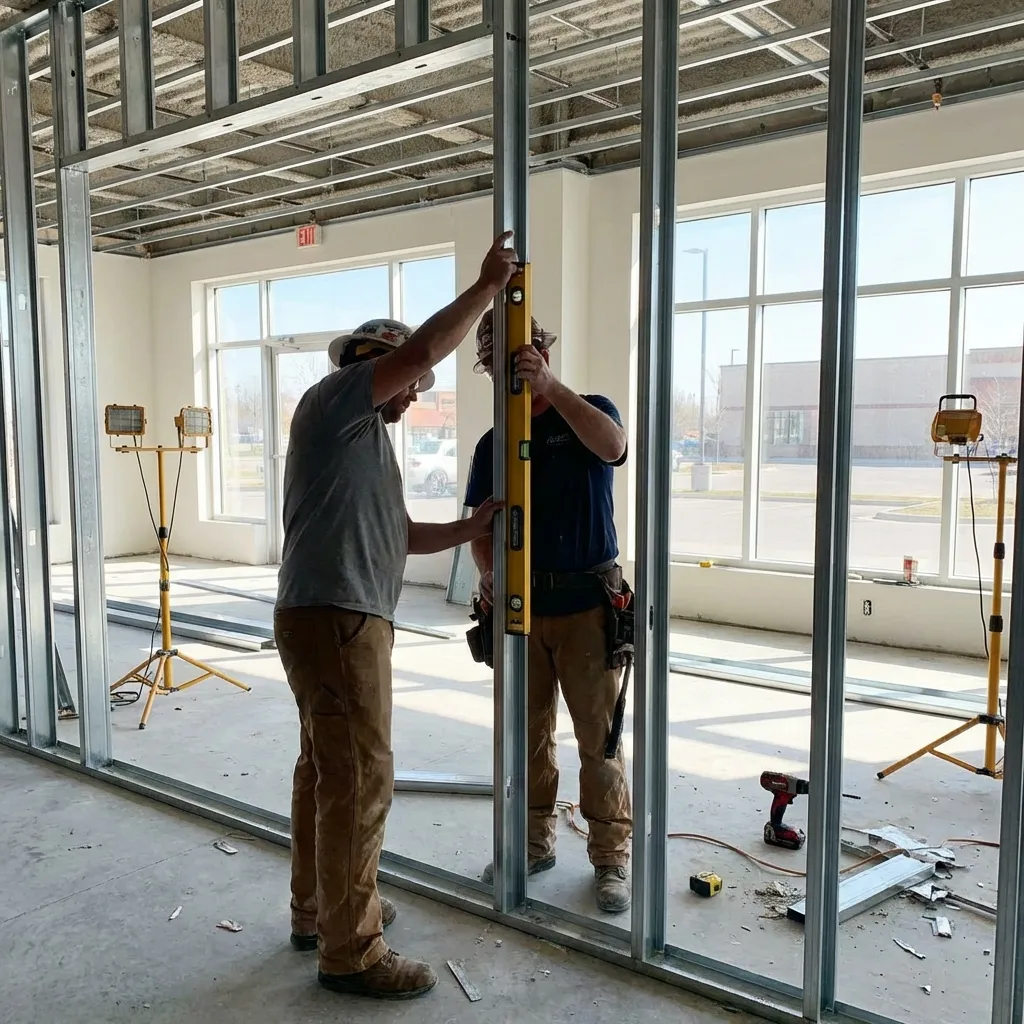 Drywall framing and structural support in Wilmington