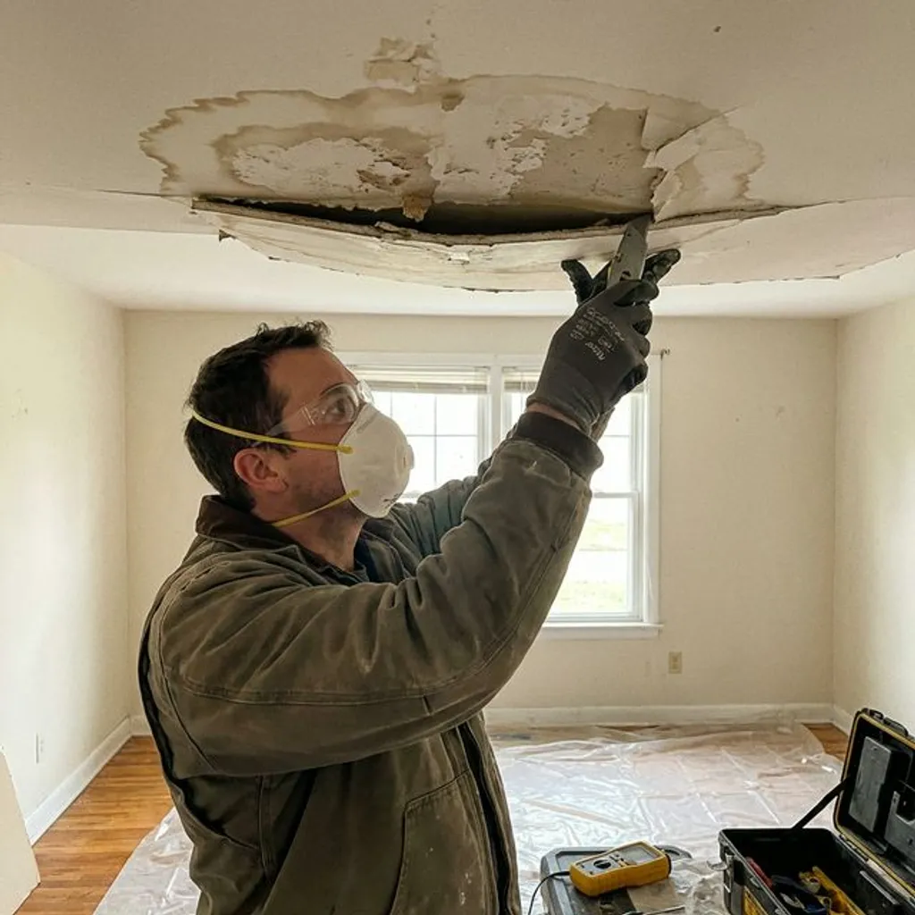 Water damage drywall repair in Wilmington