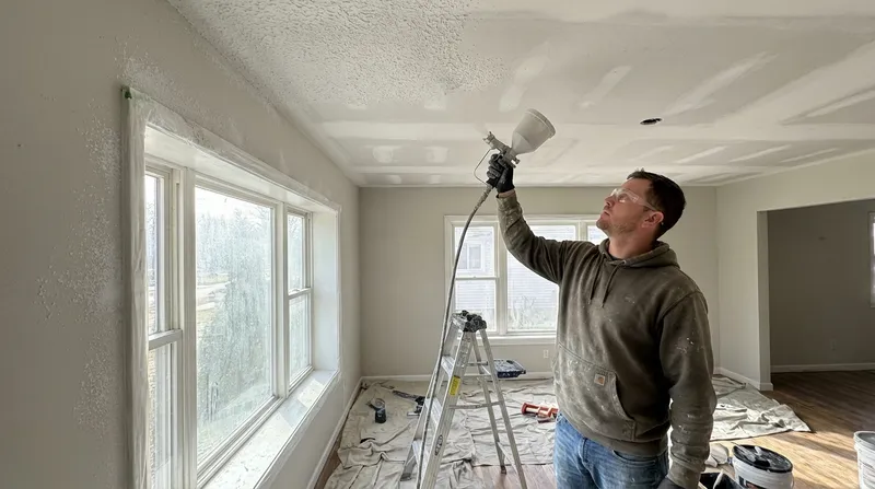 Drywall finishing texture application