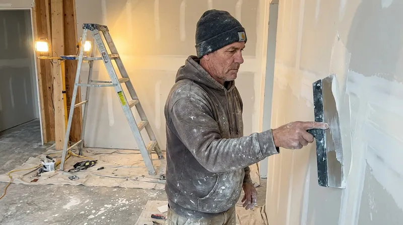 Joint compound application on drywall seams